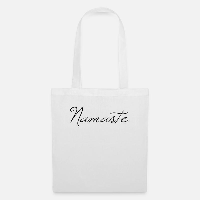 Namaste - Stoffbeutel - Weiß