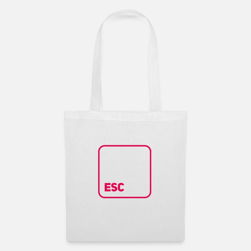 touche esc - Sac en tissu - blanc