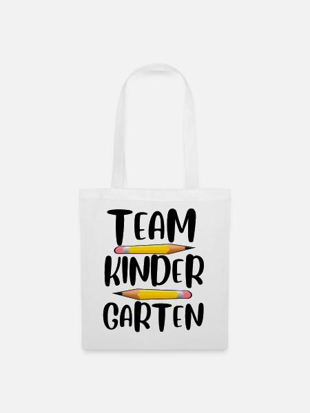 Team Kindergarten - Stoffbeutel - Weiß