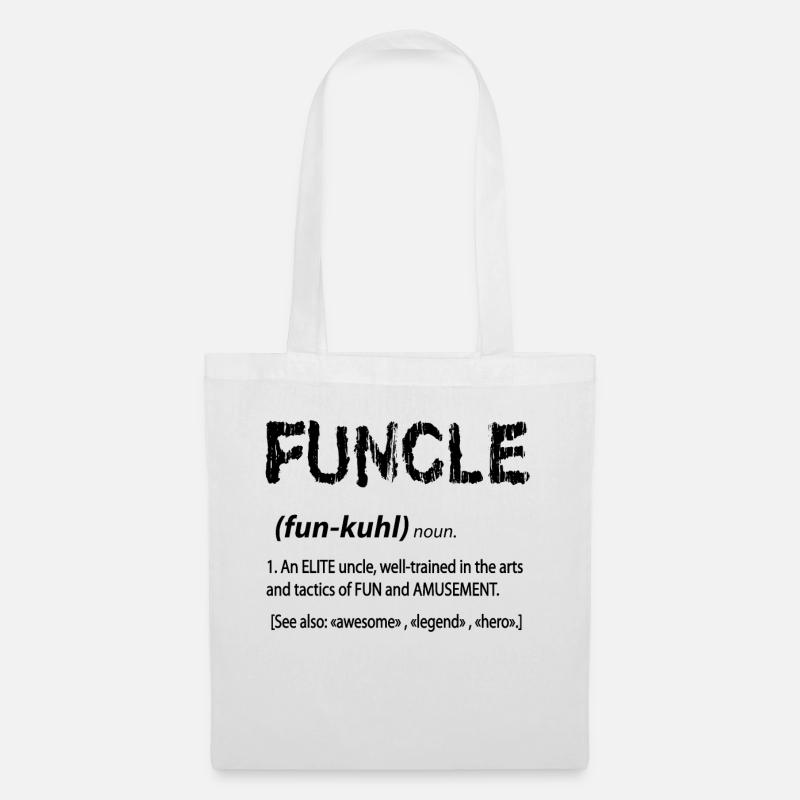 Oncle Funcle - Sac en tissu - blanc