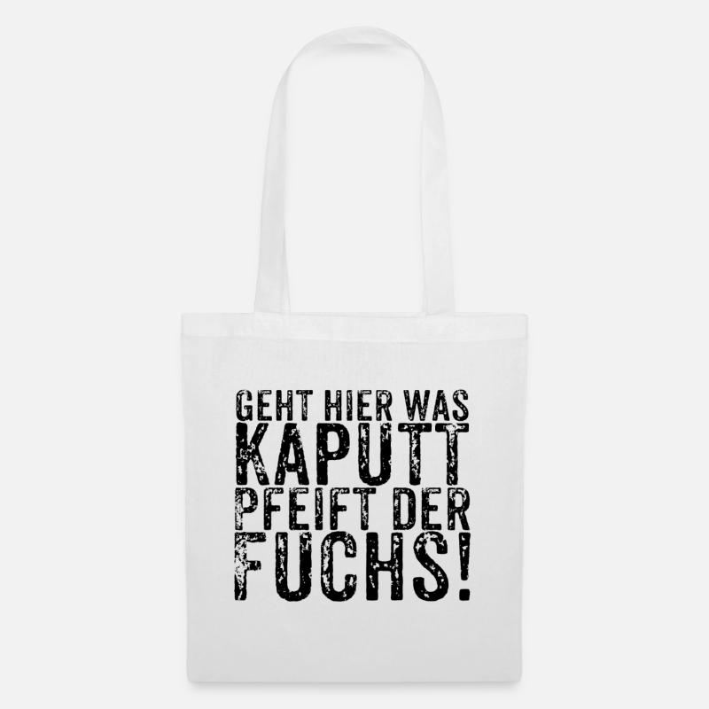 Pfeift der Fuchs - Stoffbeutel - Weiß