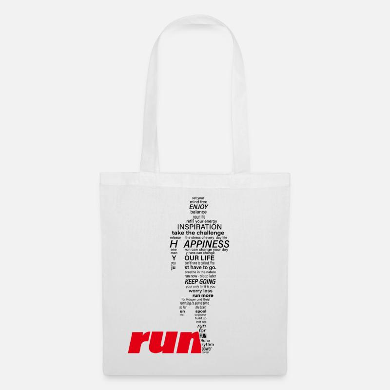 Running makes... - Tote Bag - white