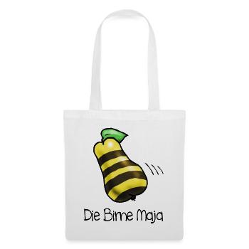Birne Maja - Stoffbeutel - Weiß - Vorne