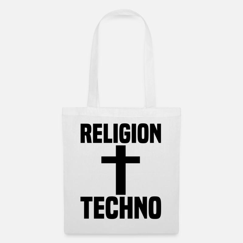 Techno - Stoffbeutel - Weiß