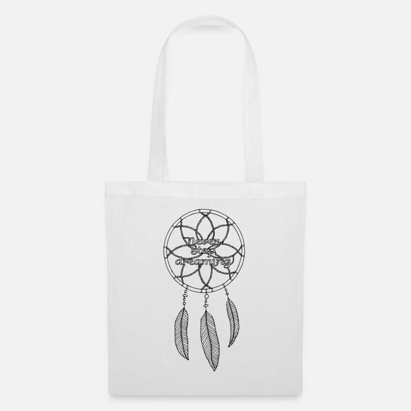 Boho Dreamcatcher Dream Catcher - Stoffbeutel - Weiß