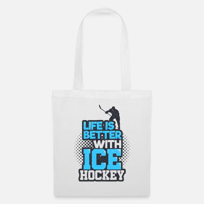 Eishockey - Stoffbeutel - Weiß