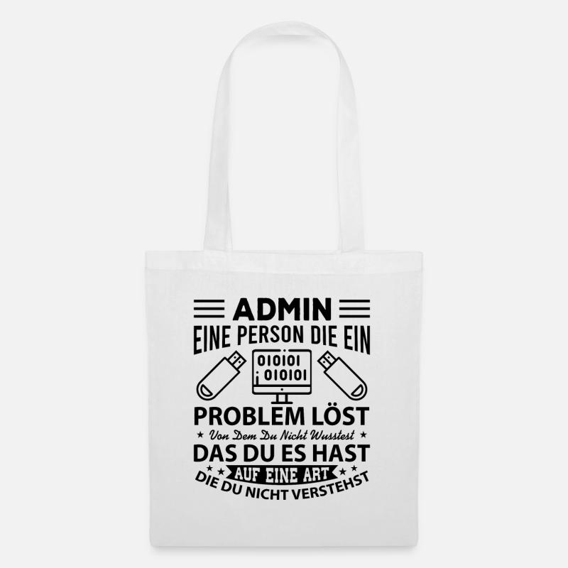 Administrator Admin - Stoffbeutel - Weiß