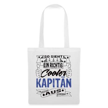 Kapitän - Stoffbeutel - Weiß - Vorne