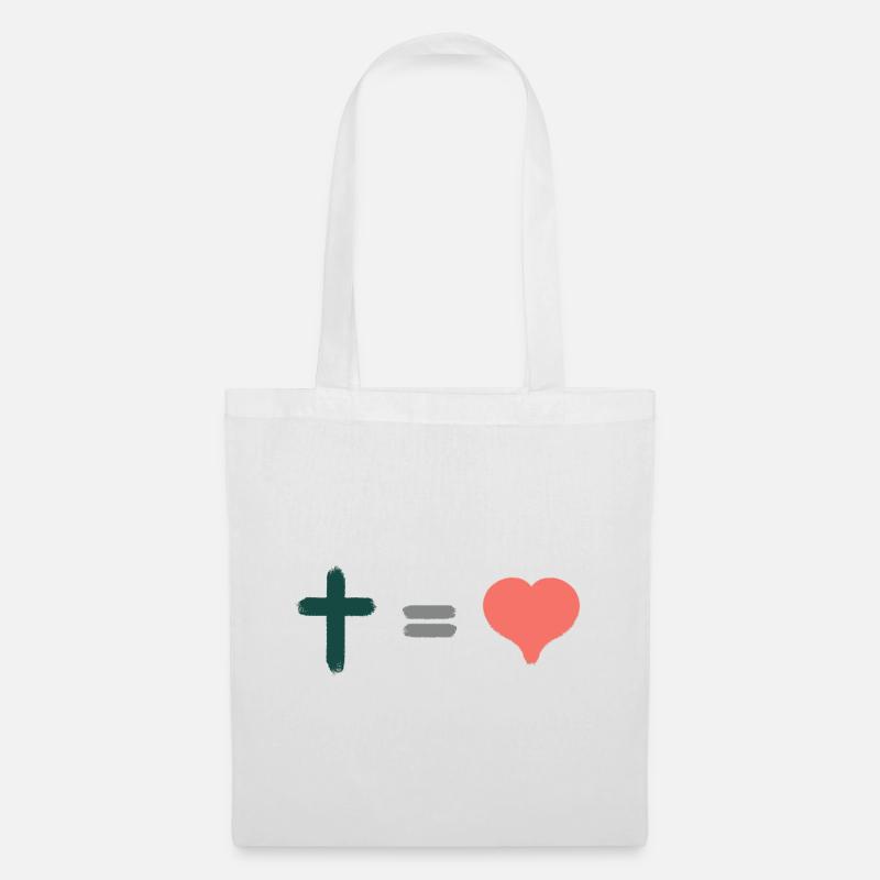 Hoffnung Gott & Christliche Klamotten - Stoffbeutel - Weiß