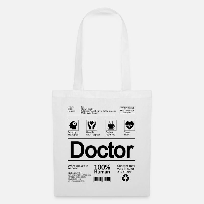 Doctor Arzt Geschenk - Stoffbeutel - Weiß