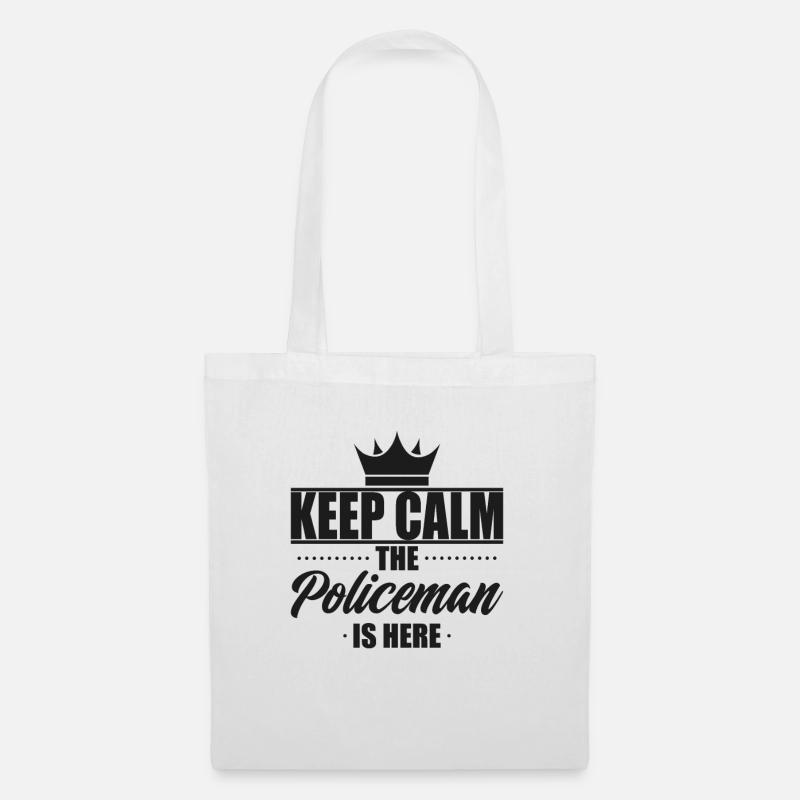 Polizei Polizist - Stoffbeutel - Weiß