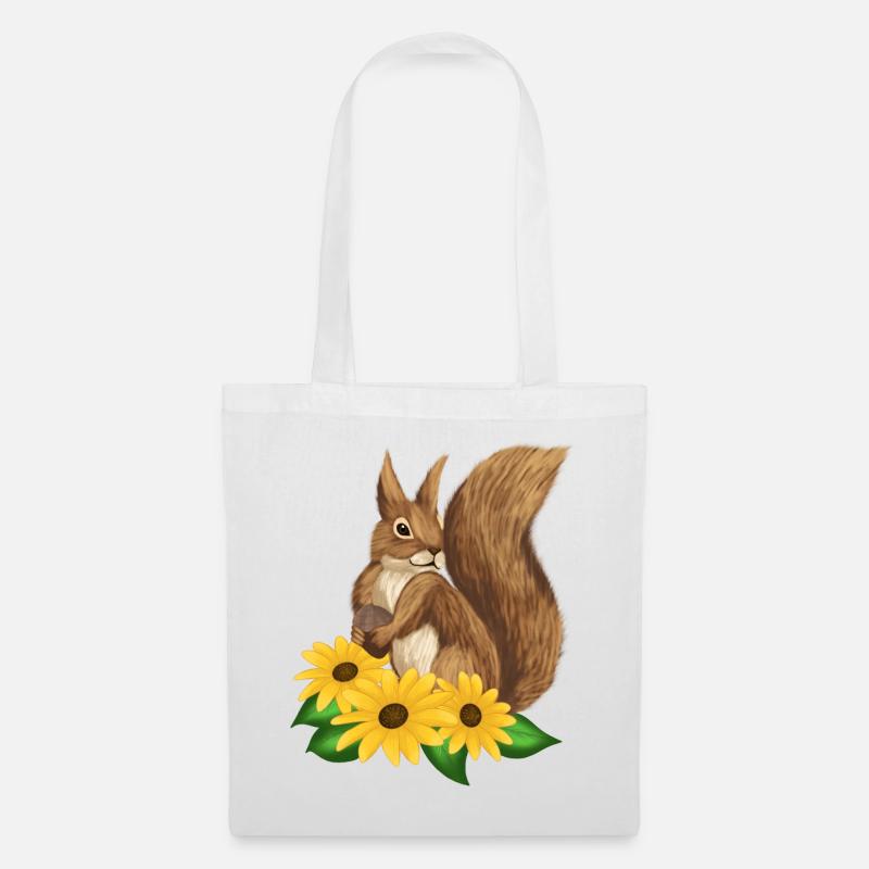 Squirrel - Tote Bag - white