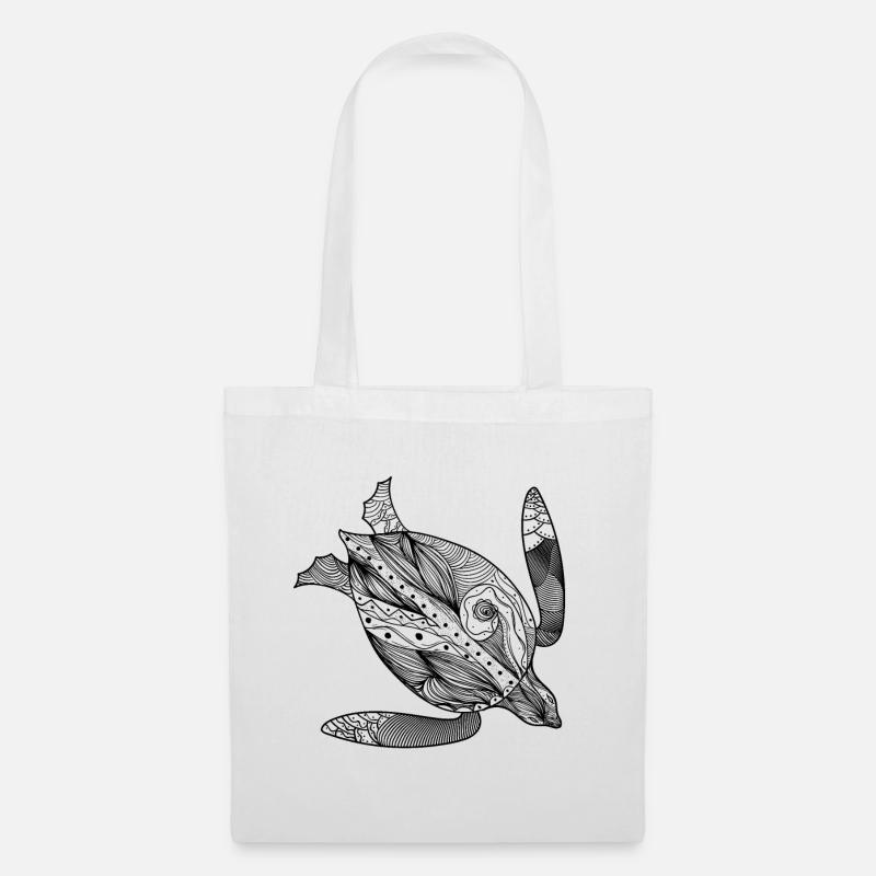 Schildkröte - Stoffbeutel - Weiß