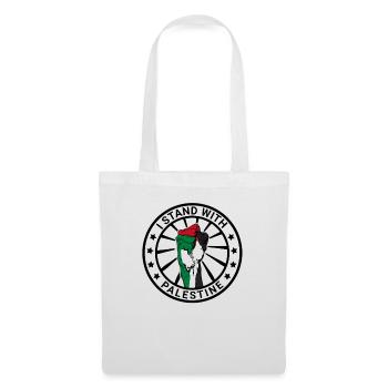 I Stand With Palestine Liberté pour la Palestine - Sac en tissu - blanc - Devant