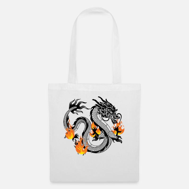 Dragon Dragons Conception dragon - Sac en tissu - blanc