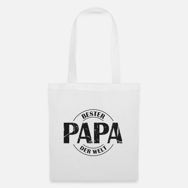 Bester Papa der Welt - Stoffbeutel - Weiß