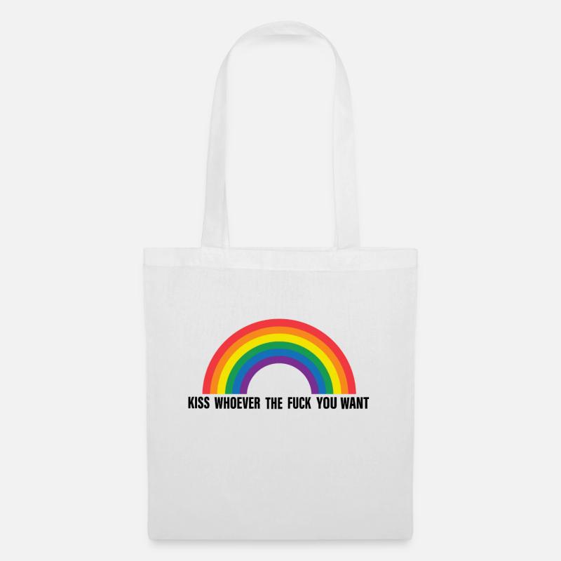 pride regenbogen - Stoffbeutel - Weiß