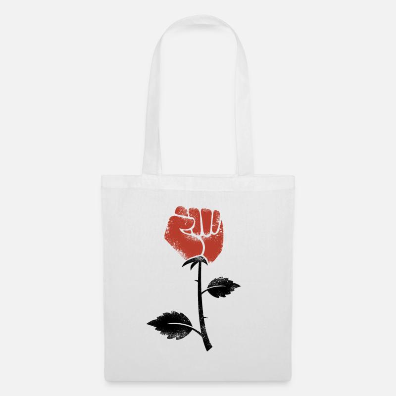 Resist Rose - Stoffbeutel - Weiß