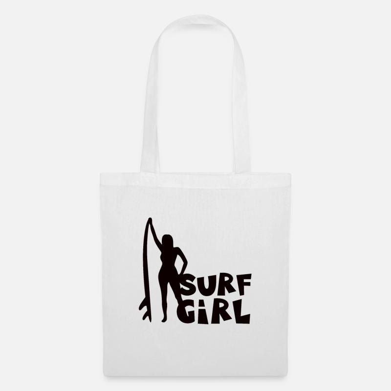 Surf surf - Sac en tissu - blanc
