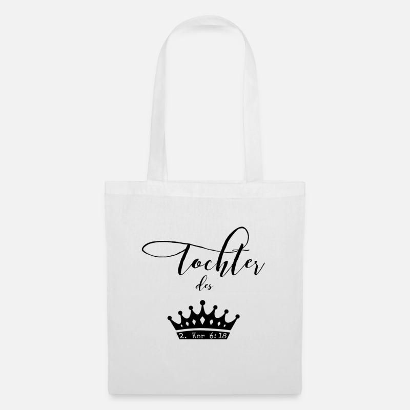 Tochter Gottes & Christliche Geschenke - Stoffbeutel - Weiß