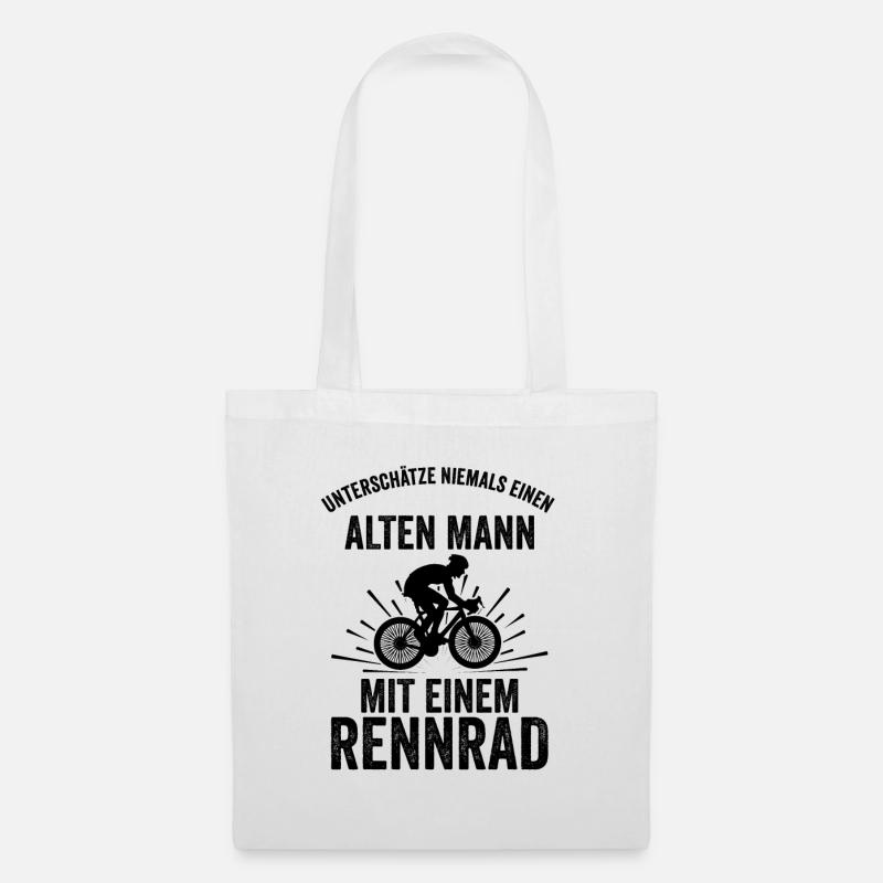 Unterschätze Niemals Einen Alten Mann Mit Einem - Stoffbeutel - Weiß