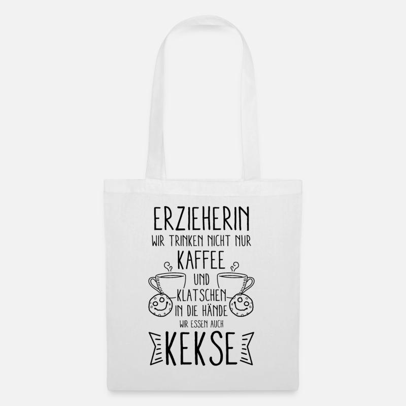 Erzieherin Abschiedsgeschenk - Stoffbeutel - Weiß