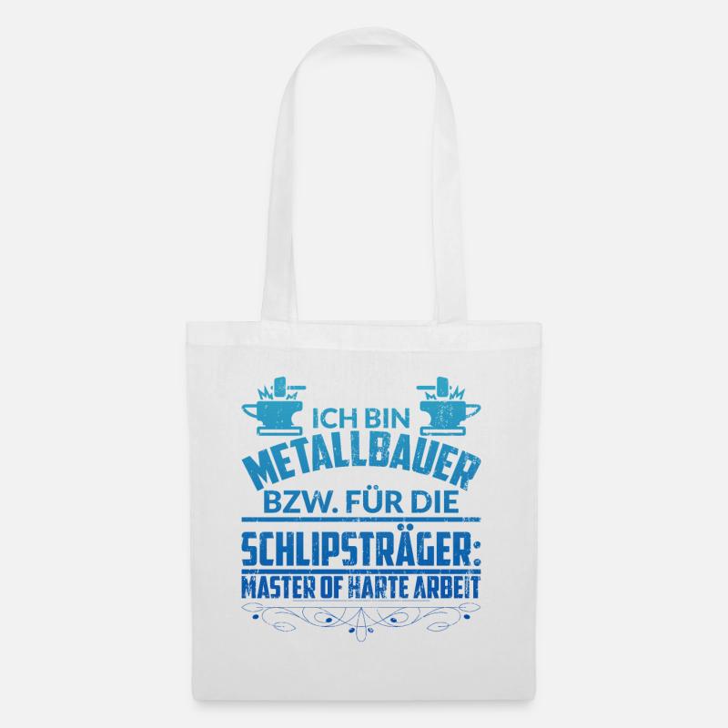 Metallbauer Metallbau Schmied Azubi Geschenk - Stoffbeutel - Weiß