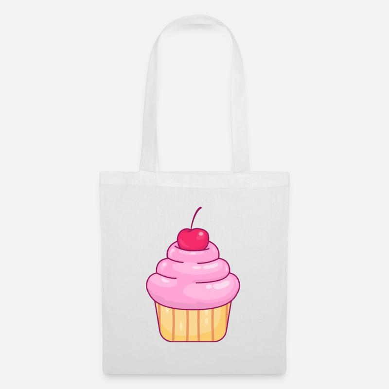 Cupcake Muffin - Stoffbeutel - Weiß