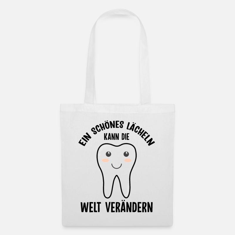 Geschenk Zahnarzt - Stoffbeutel - Weiß
