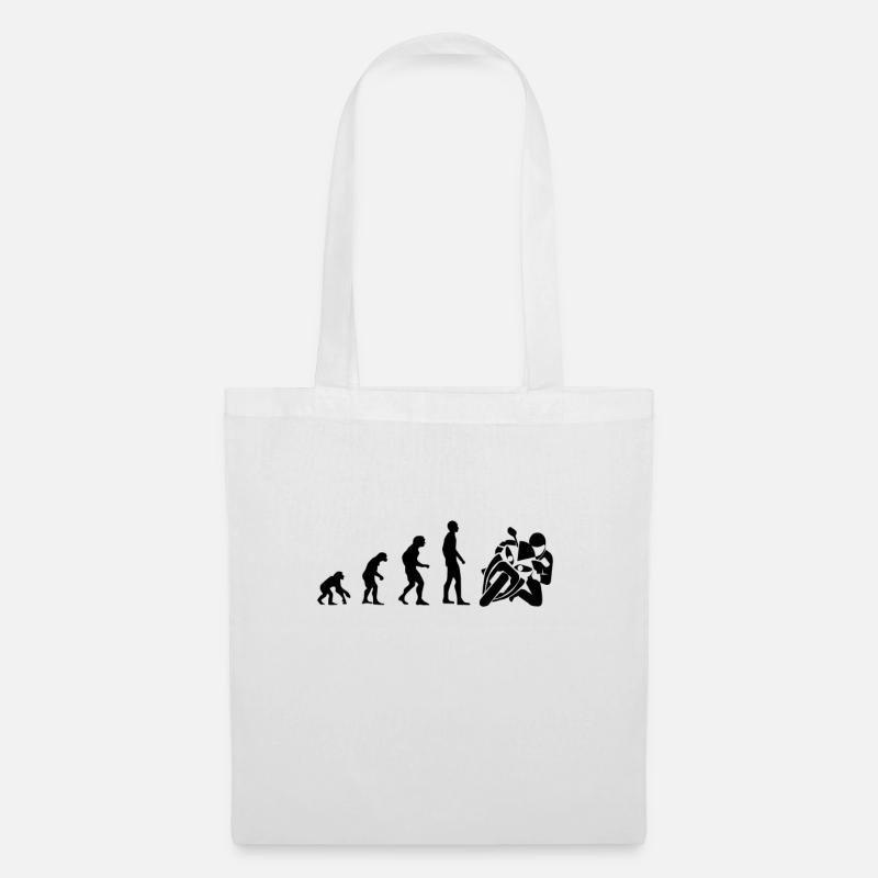 Moto Evolution - Sac en tissu - blanc