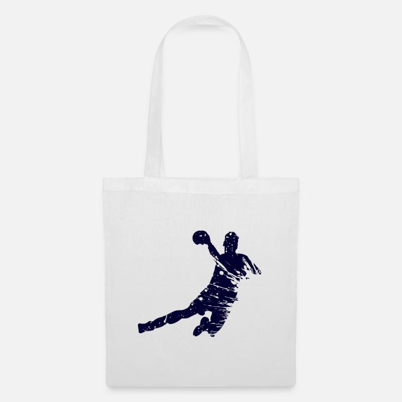 Basketball Handball - Stoffbeutel - Weiß