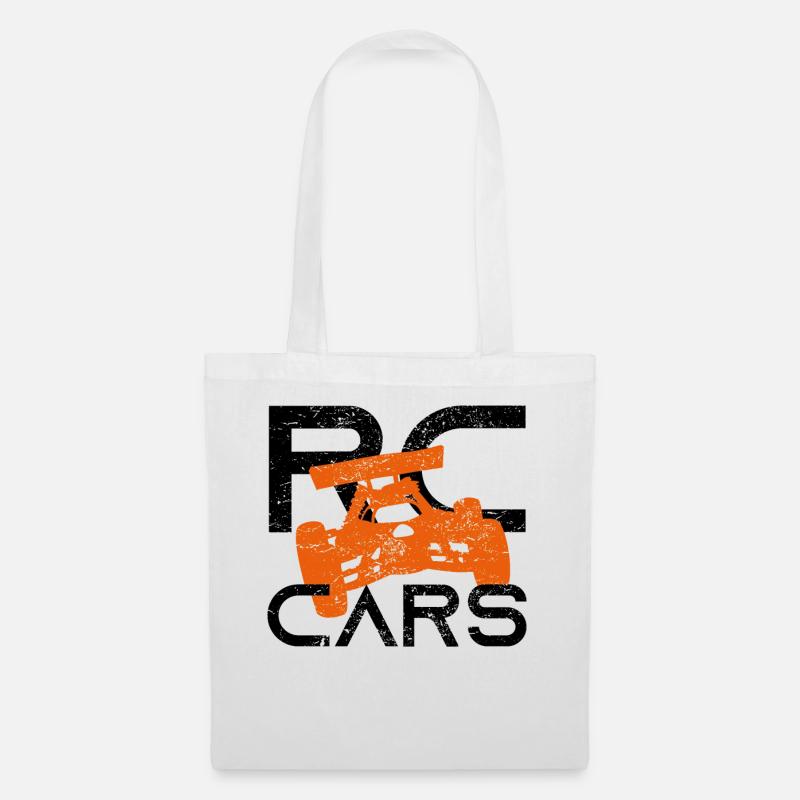 RC Auto Car Modellauto Modellbau Geschenk - Stoffbeutel - Weiß