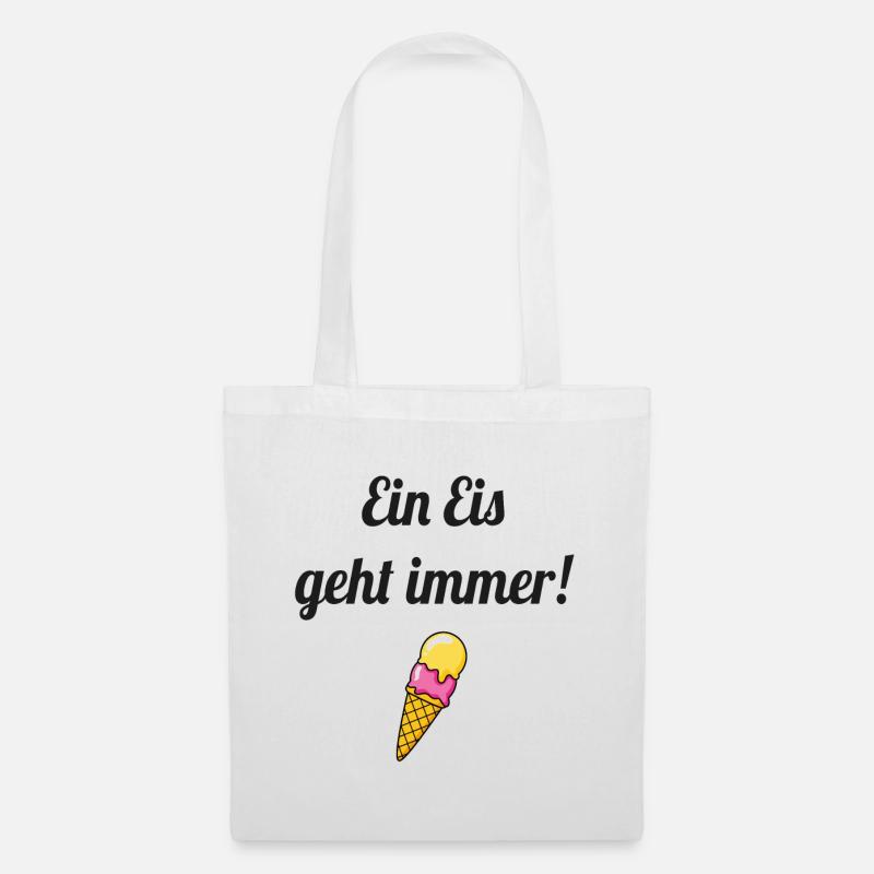 Eis Spruch - Stoffbeutel - Weiß