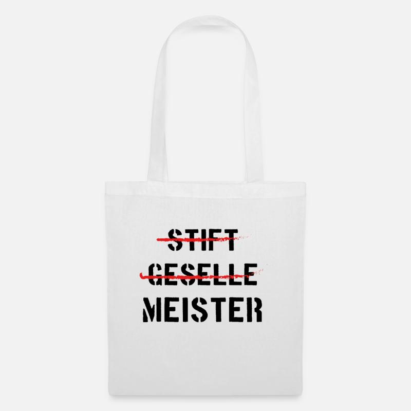 Stift Geselle Meister - Stoffbeutel - Weiß