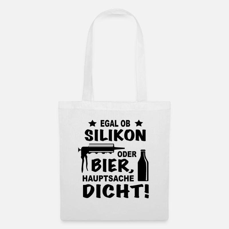 Handwerker Installateur Klempner Geschenk Idee - Stoffbeutel - Weiß