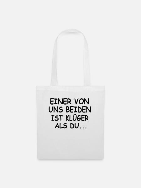Lustige Sprüche Fasching Karneval Wichtel Geschenk - Stoffbeutel - Weiß