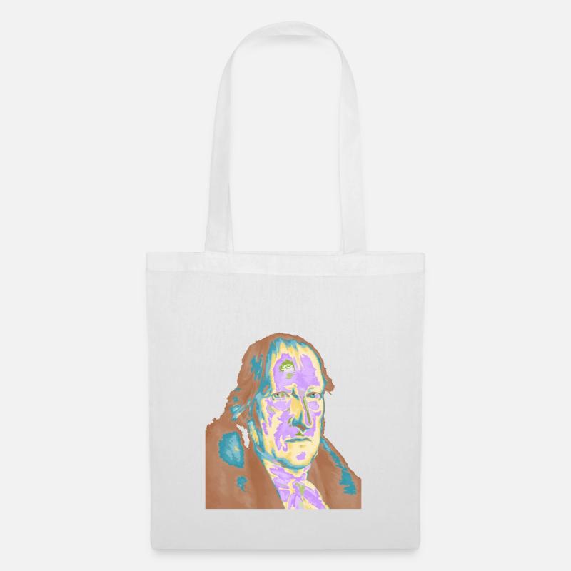 Georg Friedrich Wilhelm Hegel pop Art - Stoffbeutel - Weiß