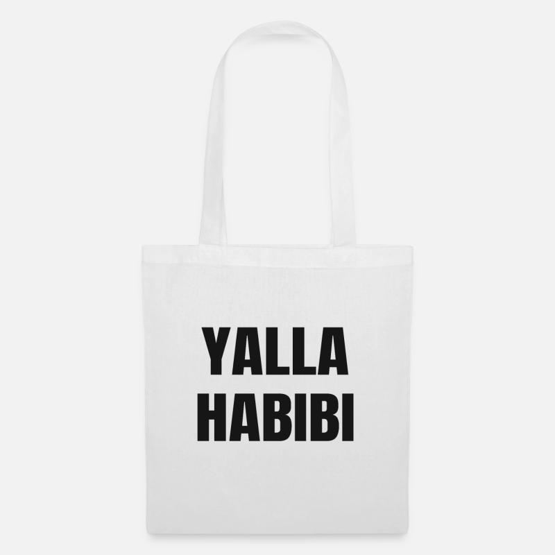 Yalla Habibi - Stoffbeutel - Weiß