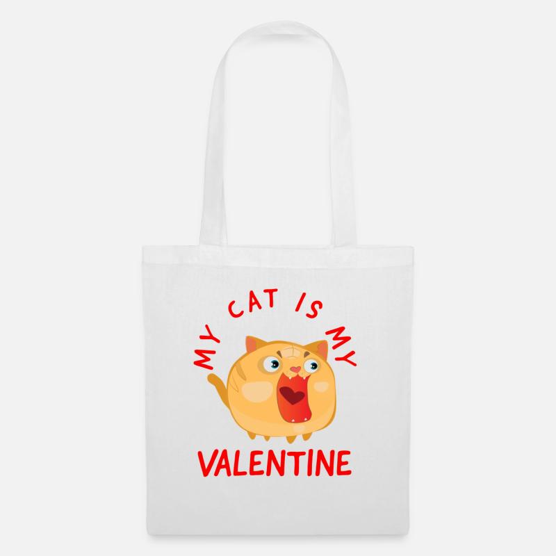 Valentinstag, Valentinstag, Valentinstag - Stoffbeutel - Weiß