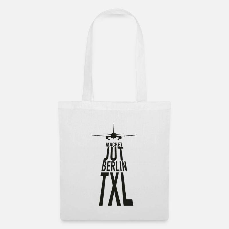 Berlinerisch Berlin Tegel Geschenk - Stoffbeutel - Weiß