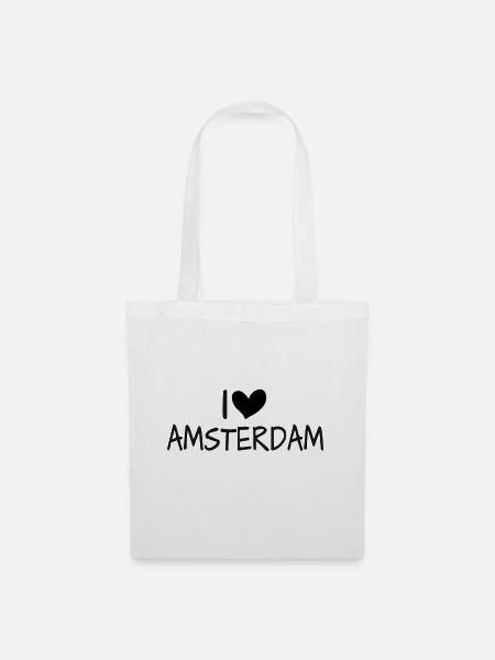 Amsterdam - Stoffbeutel - Weiß