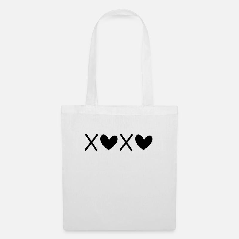 XOXO Lovers Valentines day Gift Couples Matching - Stoffbeutel - Weiß