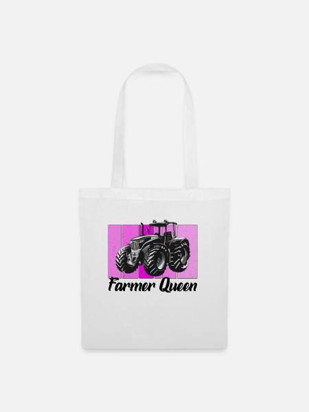 Farmer queen - Stoffbeutel - Weiß