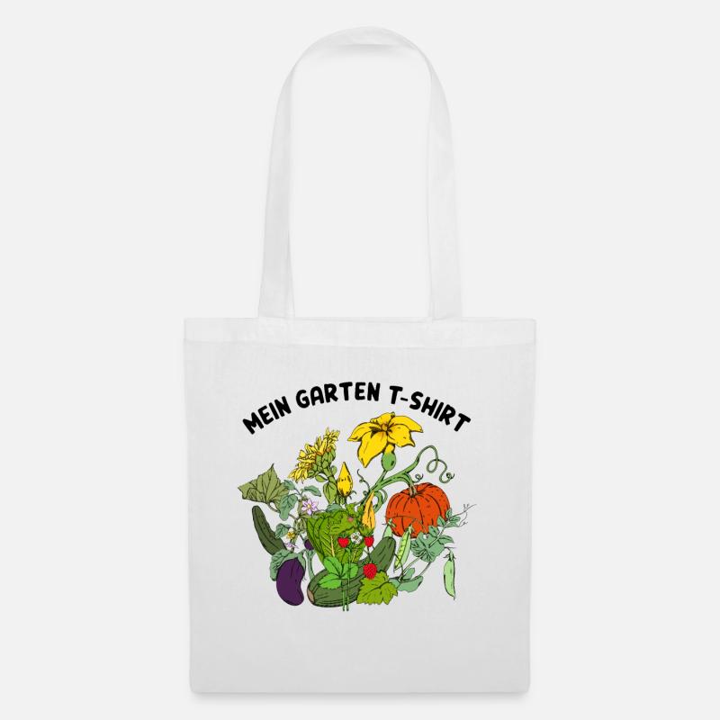 Garten Pflanzen Urlaub lustiges Spruch Geschenk - Stoffbeutel - Weiß
