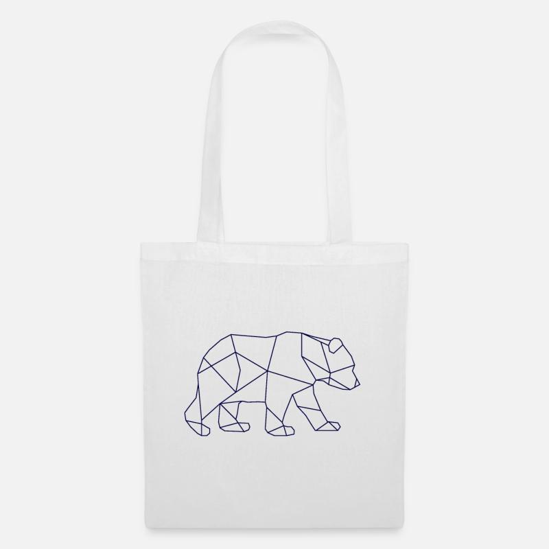 Bär Eisbär - Stoffbeutel - Weiß