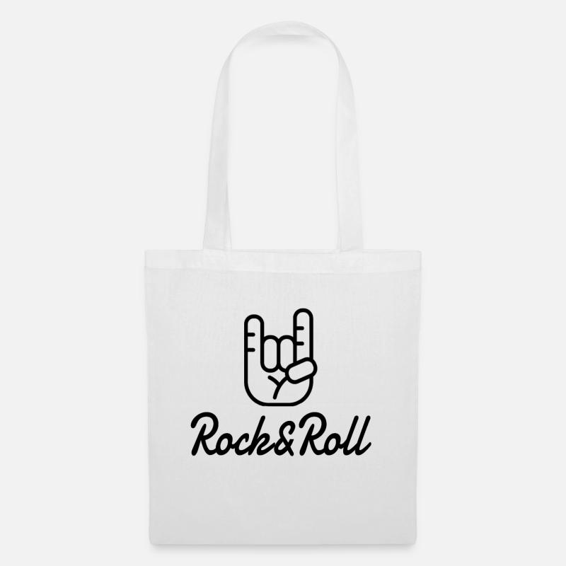 Rock n Roll - Stoffbeutel - Weiß