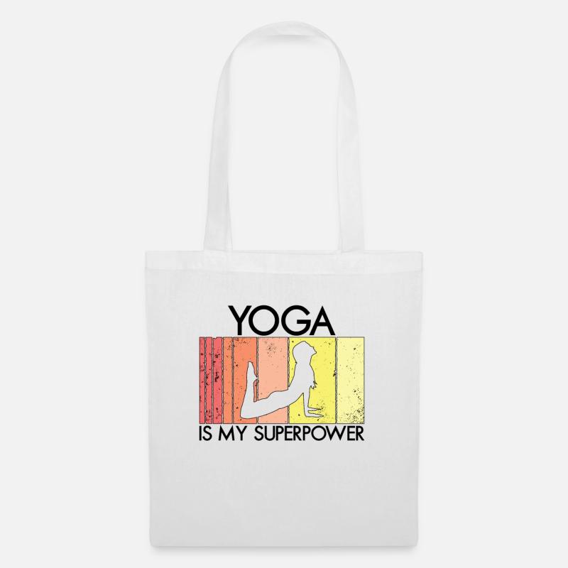 Yoga is my superpower - Stoffbeutel - Weiß