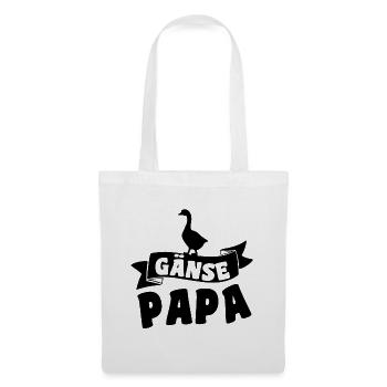 Gänse Papa - Stoffbeutel - Weiß - Vorne