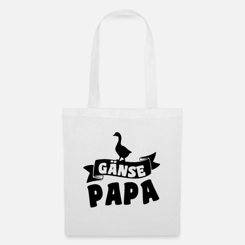 Gänse Papa - Stoffbeutel - Weiß