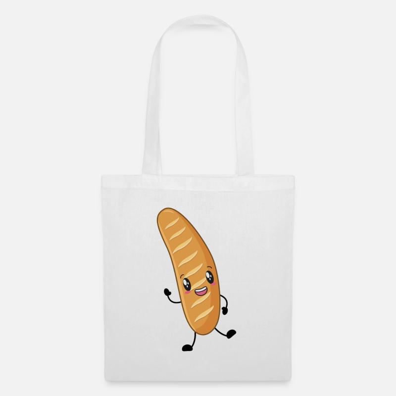 Baguette - Stoffbeutel - Weiß